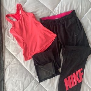Fleece lines straight leg Nike sweat pants